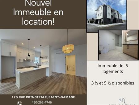3 ½ à Louer!
