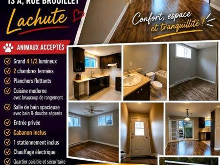 appartement à louer 4 1/2